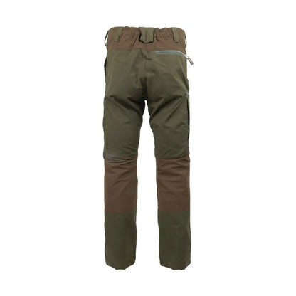 Rugged Jack Pyke Technical Hybrid Trousers in two-tone green with reinforced knees