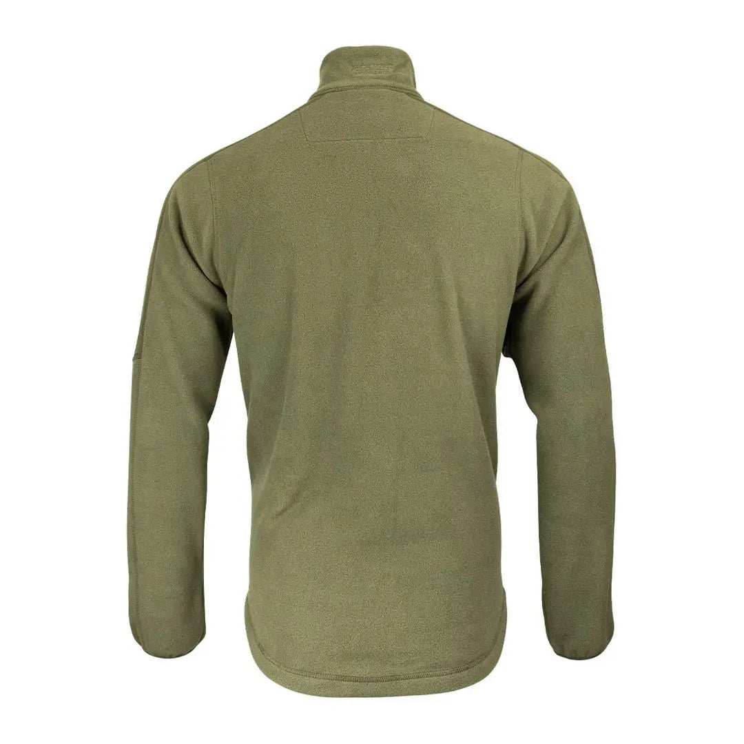 Olive green Jack Pyke Weardale Fleece Jacket with high collar and full zipper