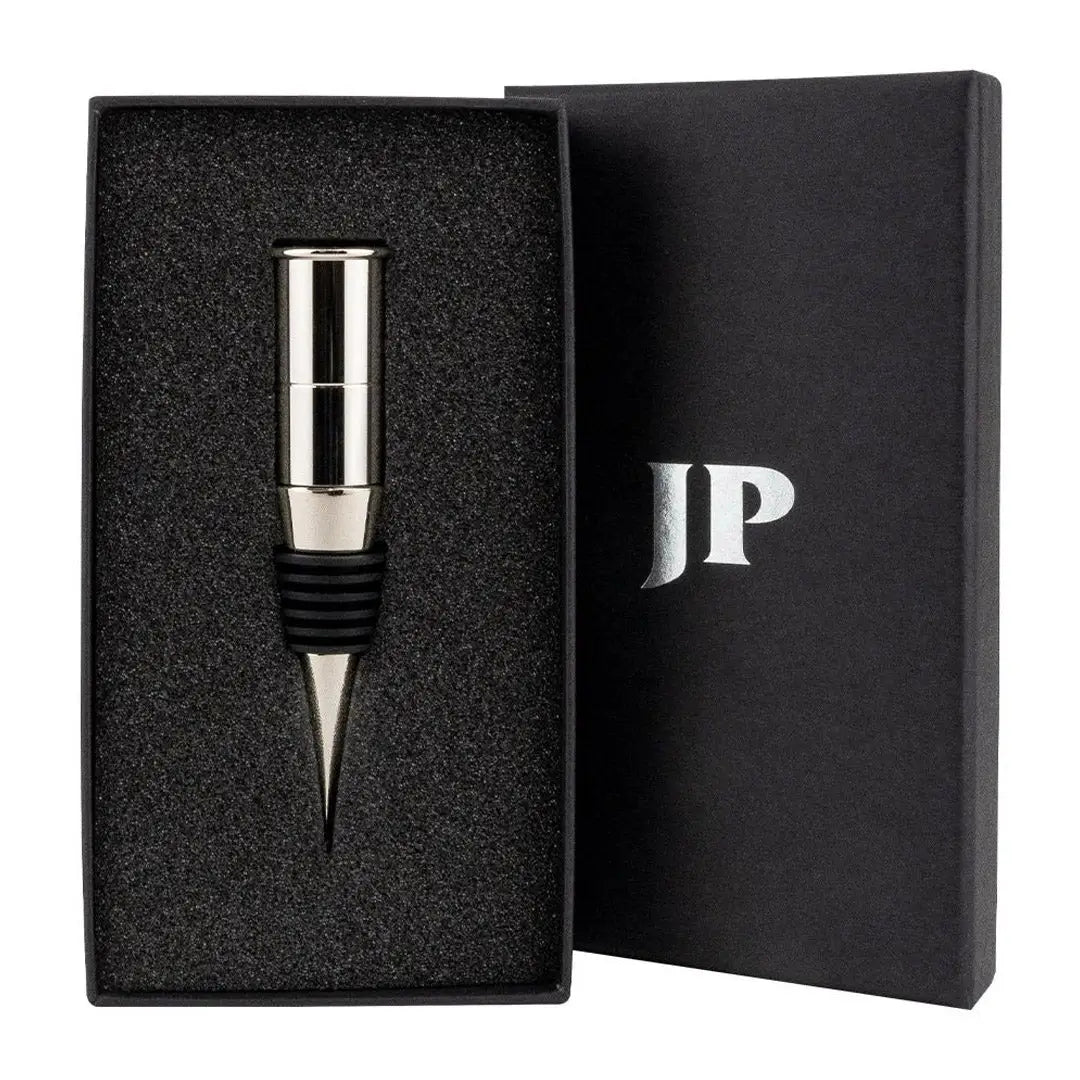 Sleek Jack Pyke Wine Stopper in a classy black gift box for stylish gifting