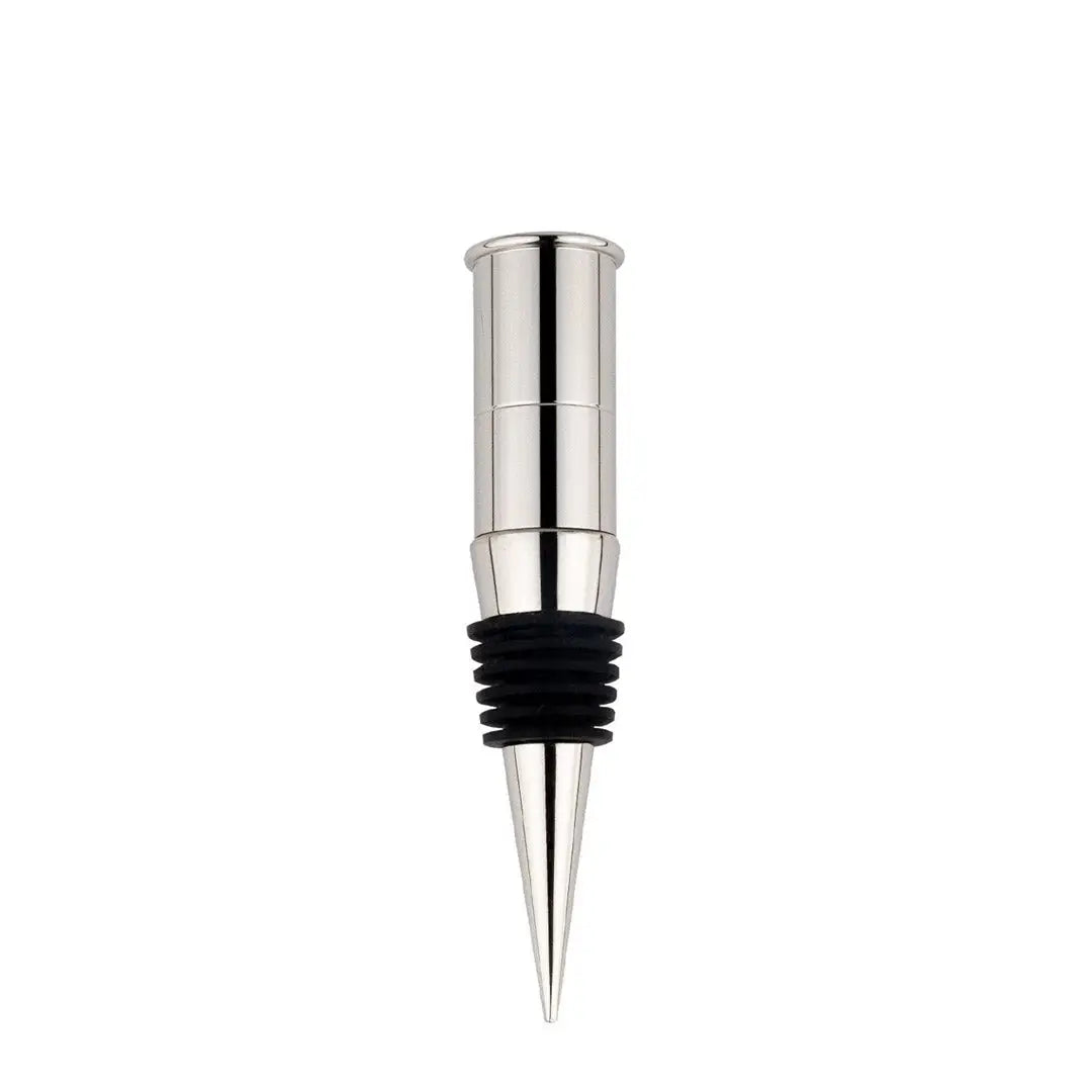 Stainless steel Jack Pyke wine stopper with black rubber seal for freshness