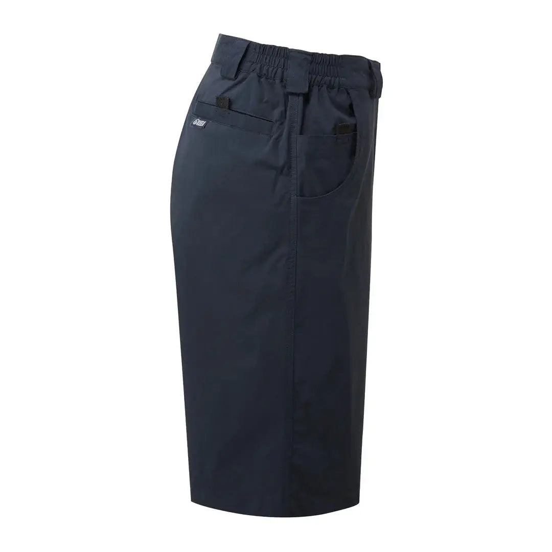 Dark blue knee-length skirt with pockets, perfect for country clothing and outdoor adventures