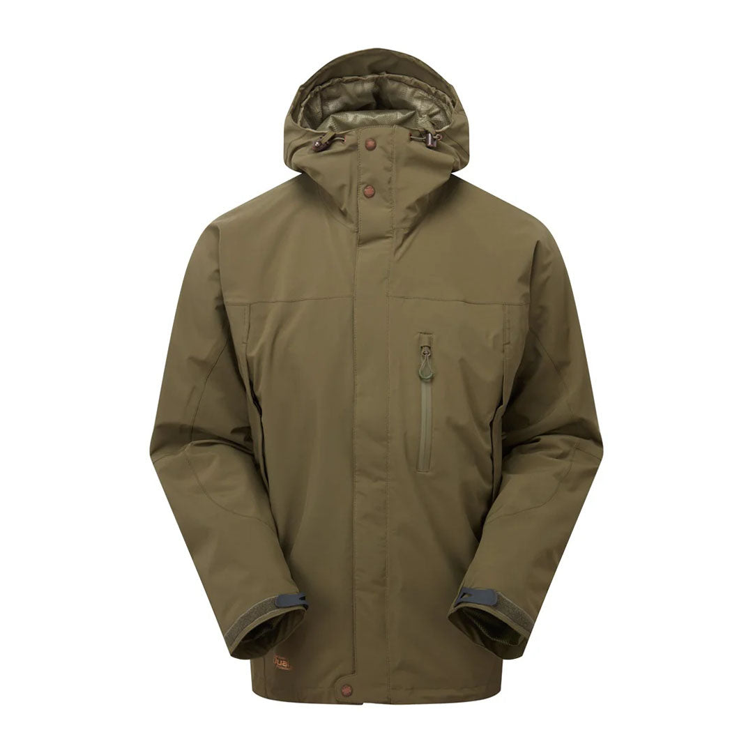 Olive green hooded Keela Prosport Jacket, a versatile piece designed for outdoor adventures