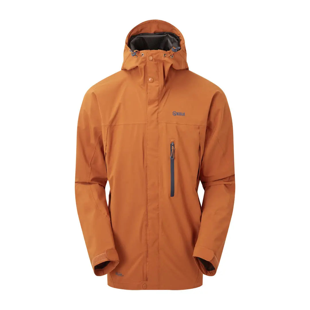 Orange Keela Prosport Jacket with a hood and zippered chest pocket for outdoor adventures