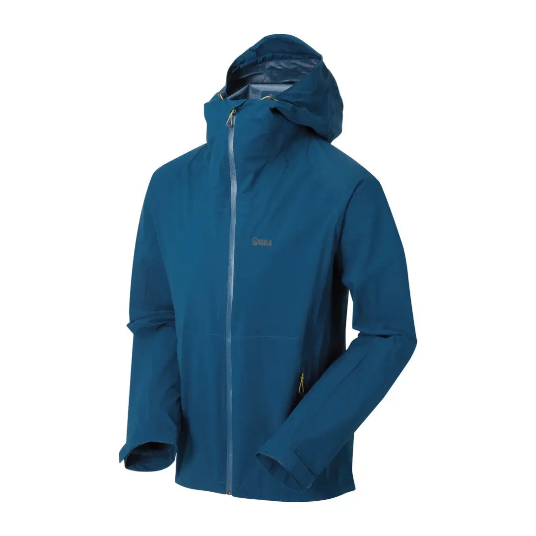 Blue waterproof Keela Saxon Jacket with full-length zipper for ultimate weather protection