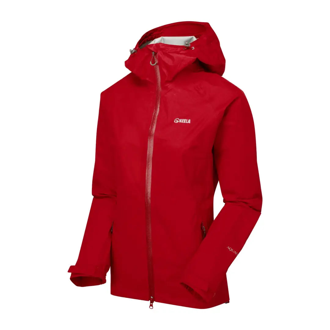 Bright red Keela Womens Cairn Jacket, perfect waterproof country clothing for hunting