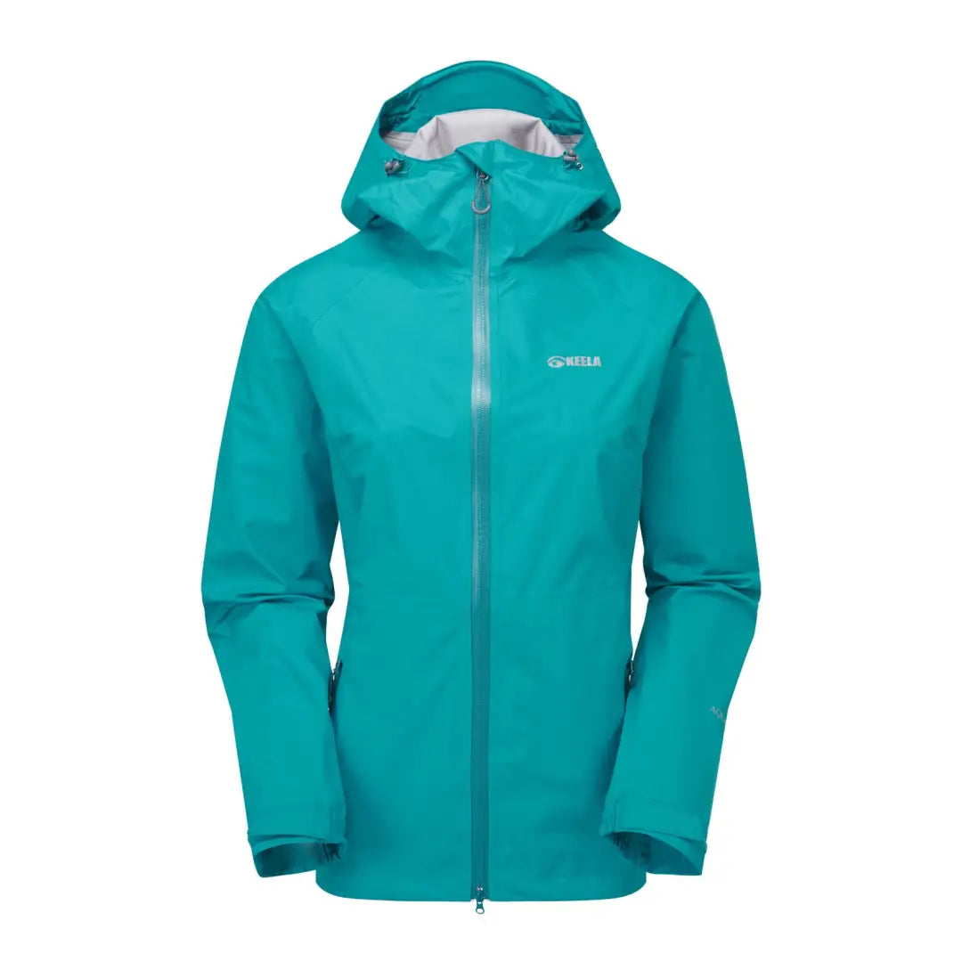 Teal waterproof hooded Keela Cairn Jacket perfect for country clothing and hunting adventures