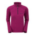 Magenta quarter-zip Micro Pulse Fleece pullover with a cozy high collar