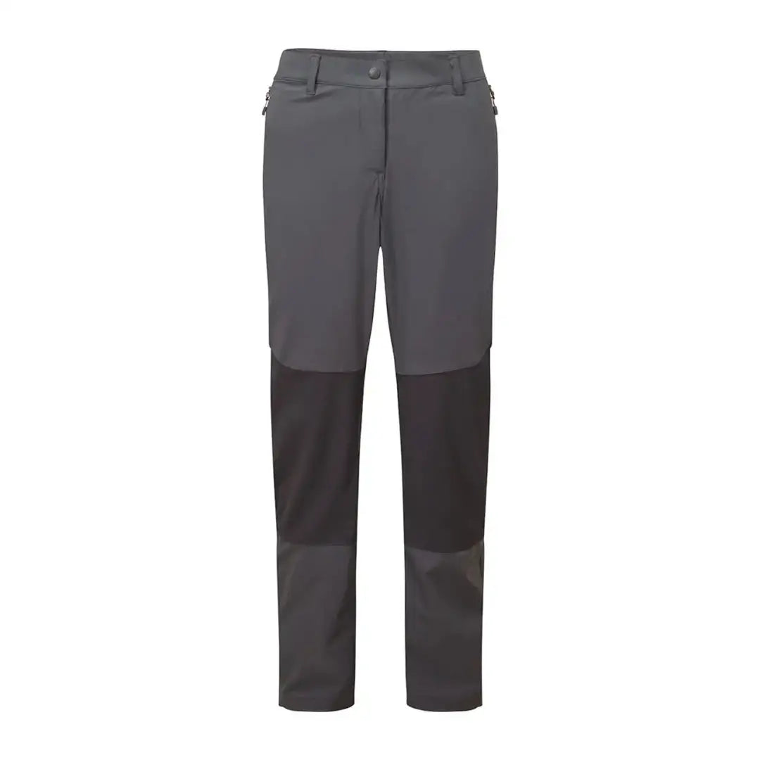 Gray Keela Womens Nevis Trousers with reinforced knees for outdoor adventures