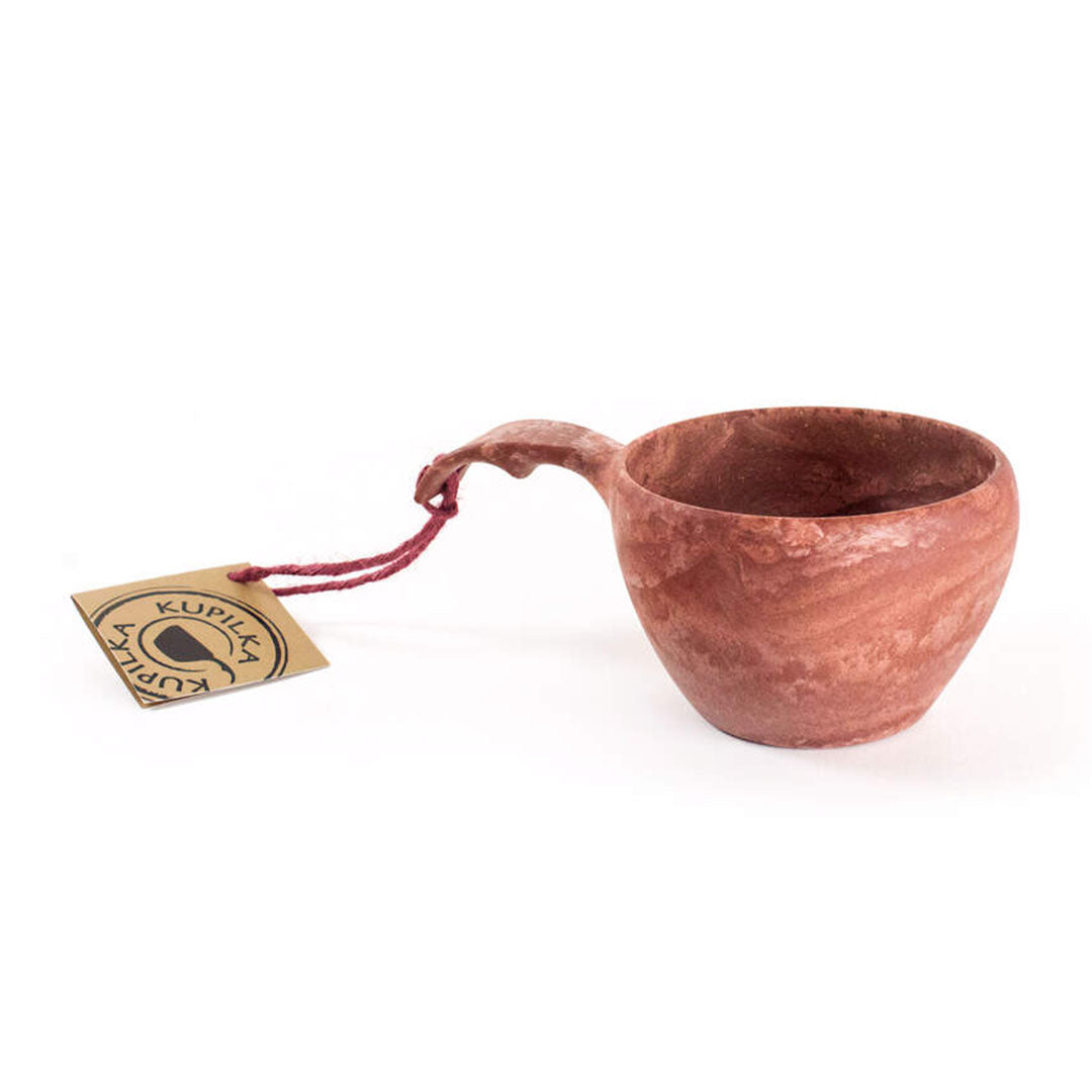 Brown wooden Kupilka Large Cup with handle, perfect for country clothing and outdoors vibes