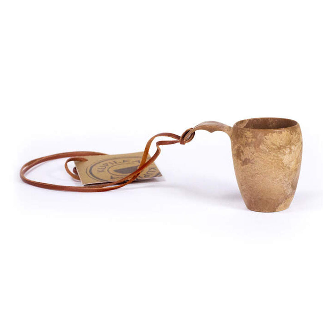 Kupilka Shot Cup with leather strap, perfect for country clothing and hunting adventures