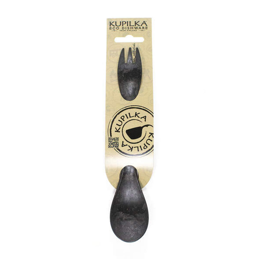 Black Kupilka Spork eco dishware perfect for country clothing, hunting, and outdoors fun