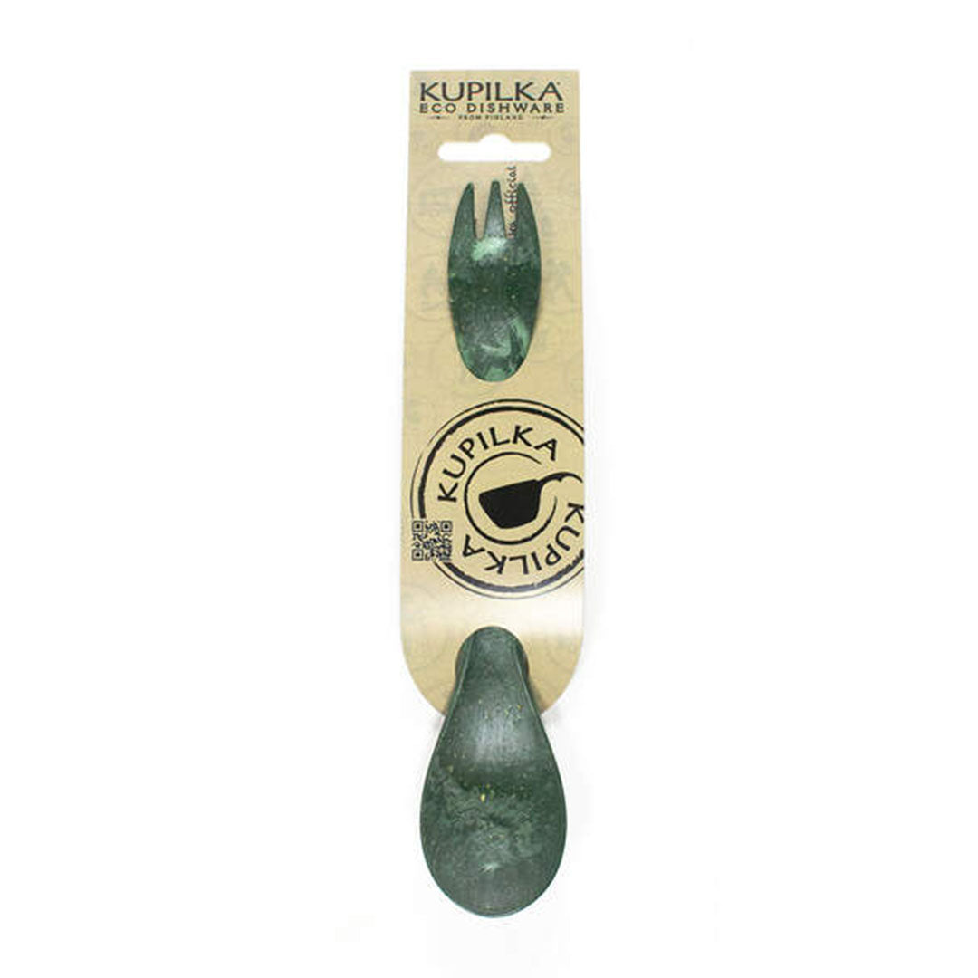 Green eco dishware utensil set from Kupilka Spork, perfect for outdoor hunting adventures