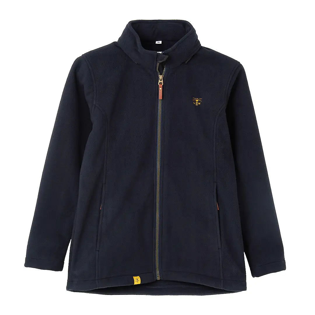 Navy blue Lighthouse Ashby Ladies Waterproof Fleece with zipper and logo detail