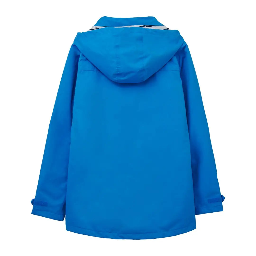 Bright blue Lighthouse Beachcomber Coat with soft jersey lining and zipper front