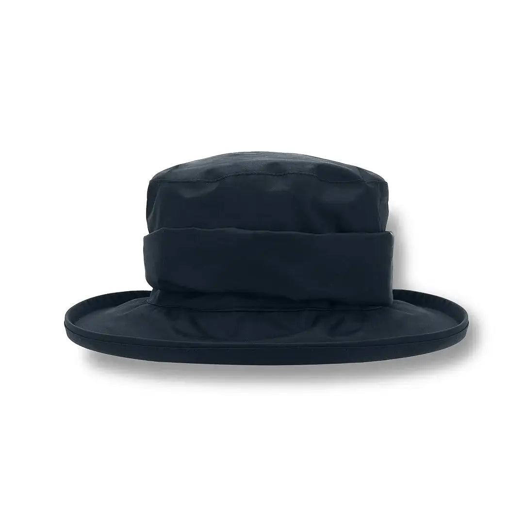 Stylish Black wide-brimmed hat with ribbon, perfect for the Lighthouse Canterbury Waterproof Ladies