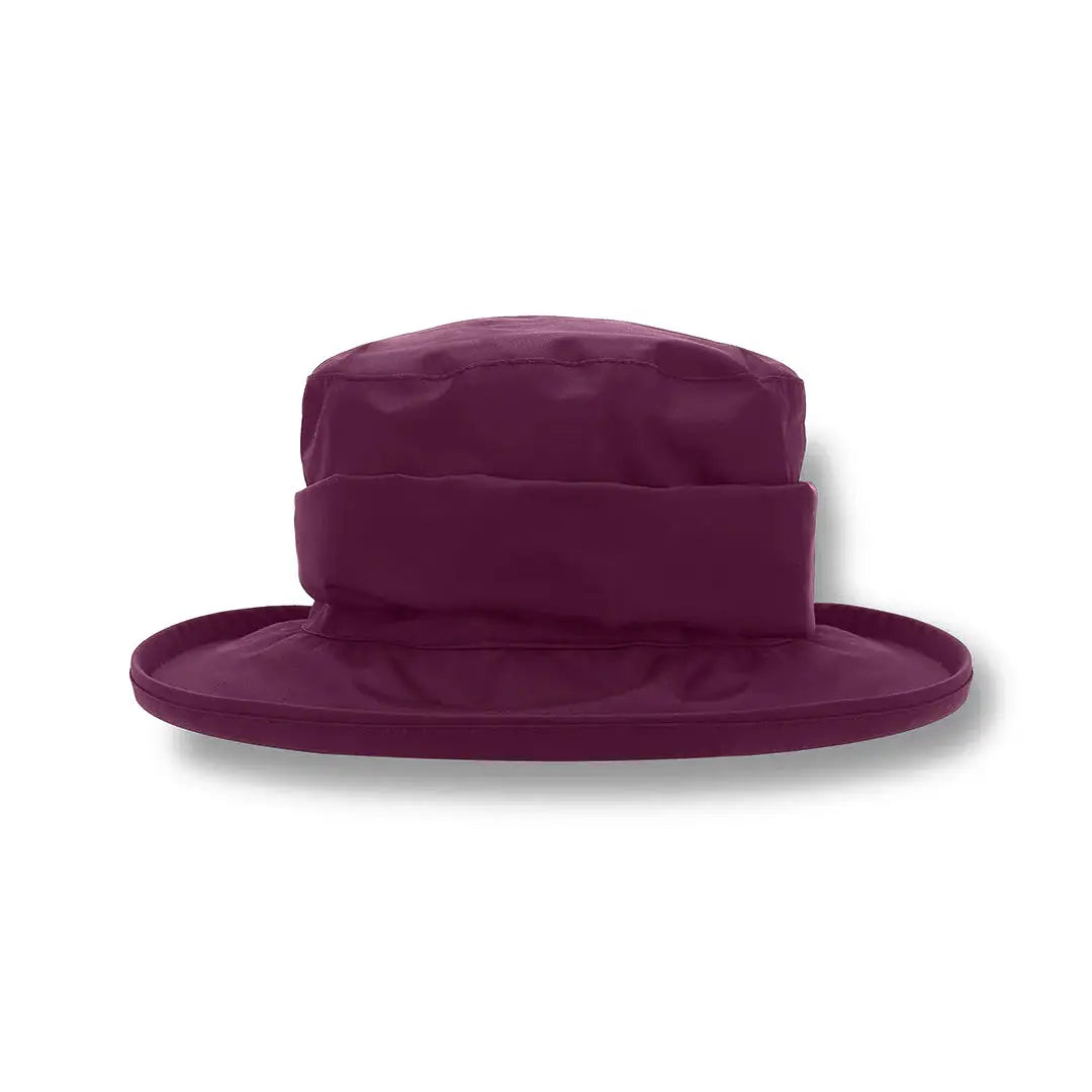 Purple wide-brimmed Lighthouse Canterbury Waterproof Ladies Hat for stylish rain protection