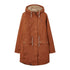 Rust-colored Lighthouse Isobel Coat parka with faux fur lining and pockets