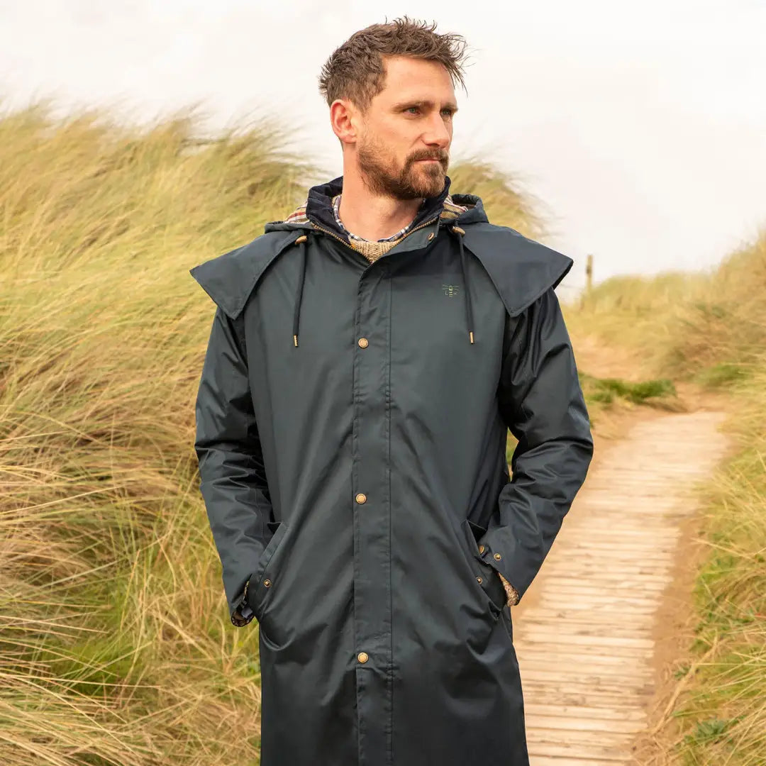 Mens full length raincoat uk best sale