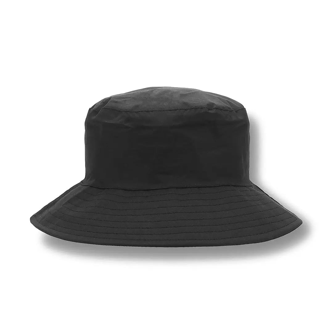 Black bucket hat with wide brim from the Lighthouse Storm Waterproof Ladies collection