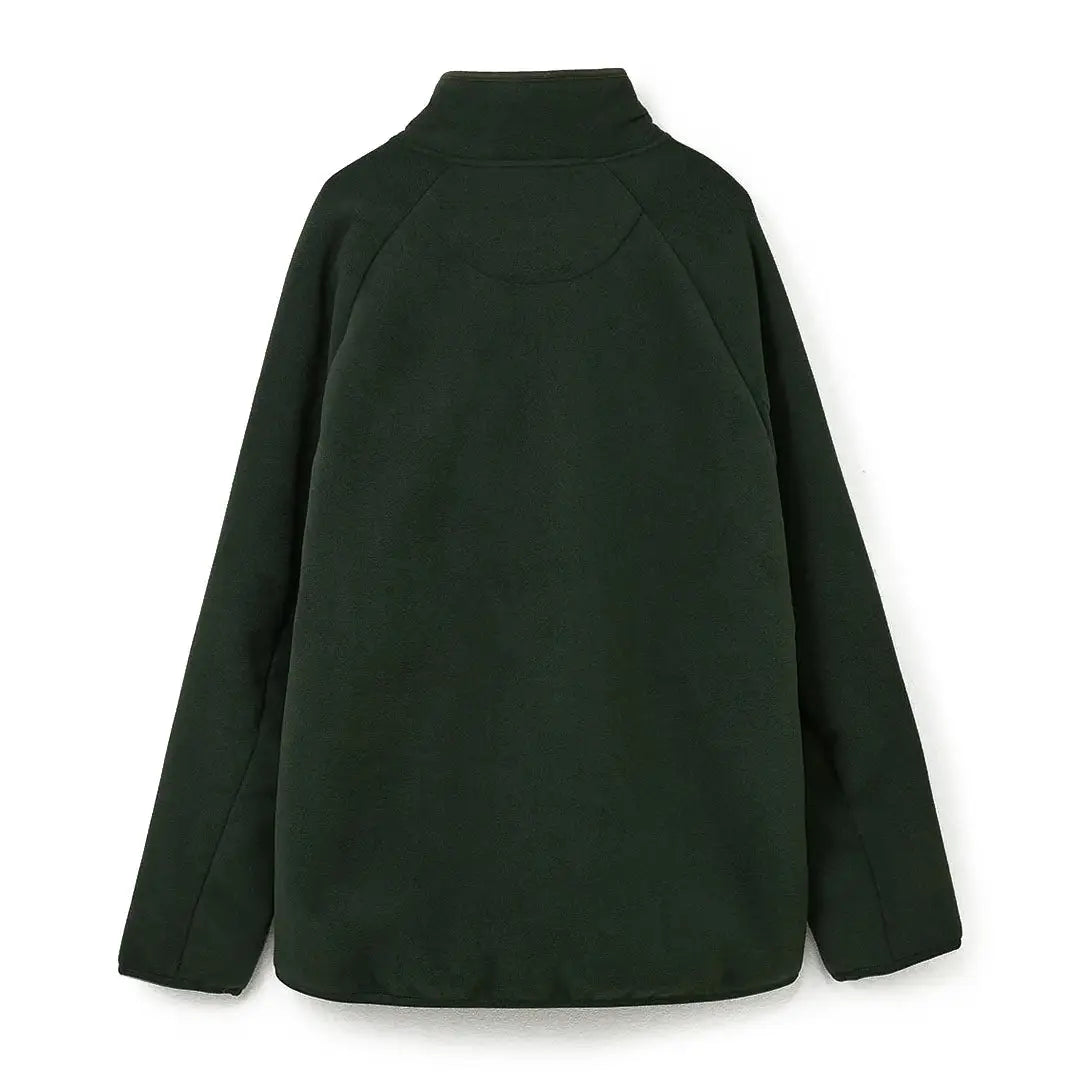 Dark green high-collar fleece pullover from Lighthouse offers versatile weather protection