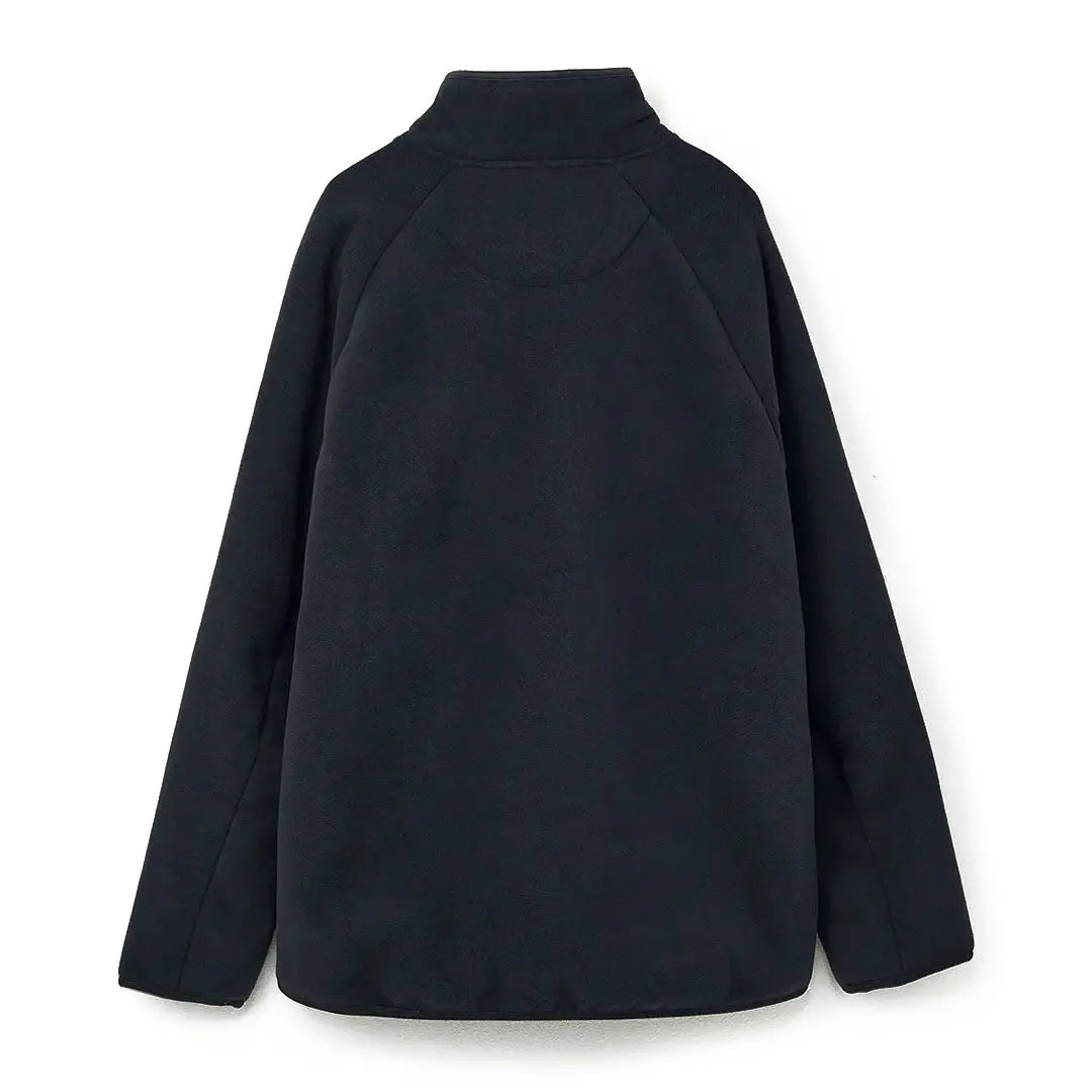 Black fleece pullover jacket with high collar from Windsors breathable line