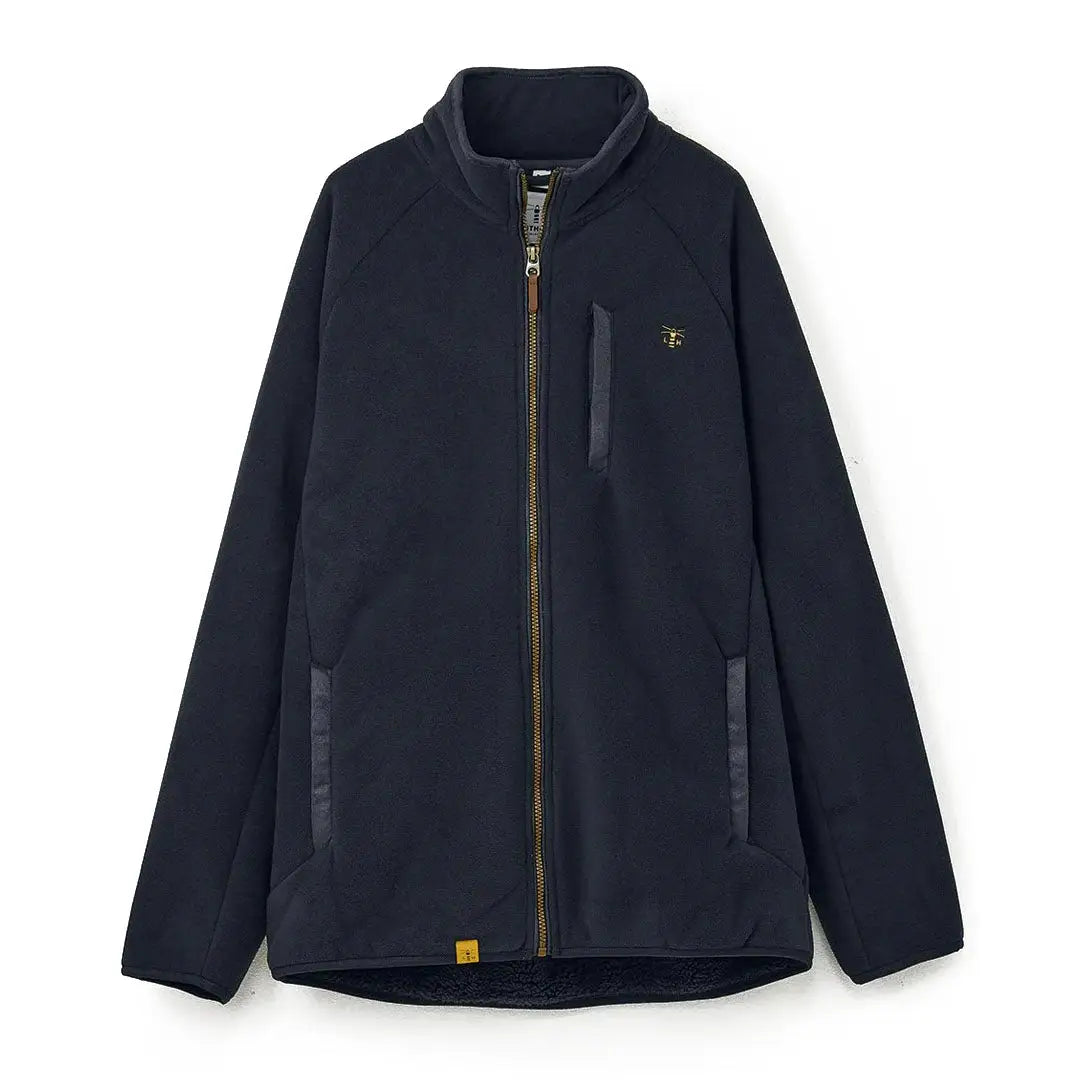 Navy blue Lighthouse Windsor Waterproof Fleece jacket with chest pocket and full zipper