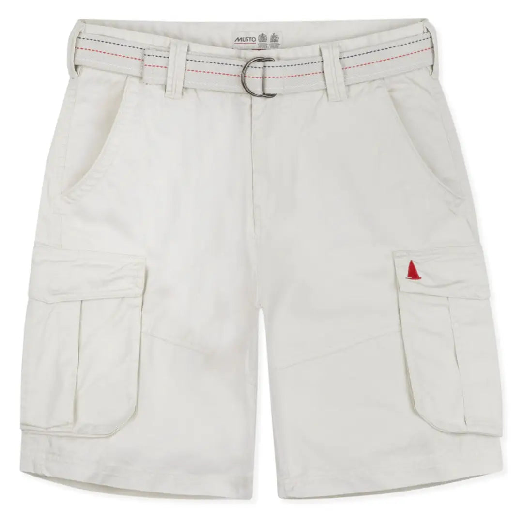 Off-white Musto Bay Combat Shorts with pockets and a belt for casual adventures