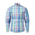 Colorful Musto Marina Plaid Long Sleeve Shirt with long sleeves and vibrant design