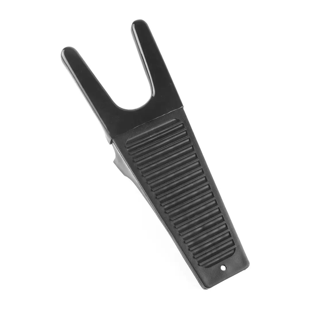 Boot remover tool with forked end and ridged handle for the New Forest Boot Puller