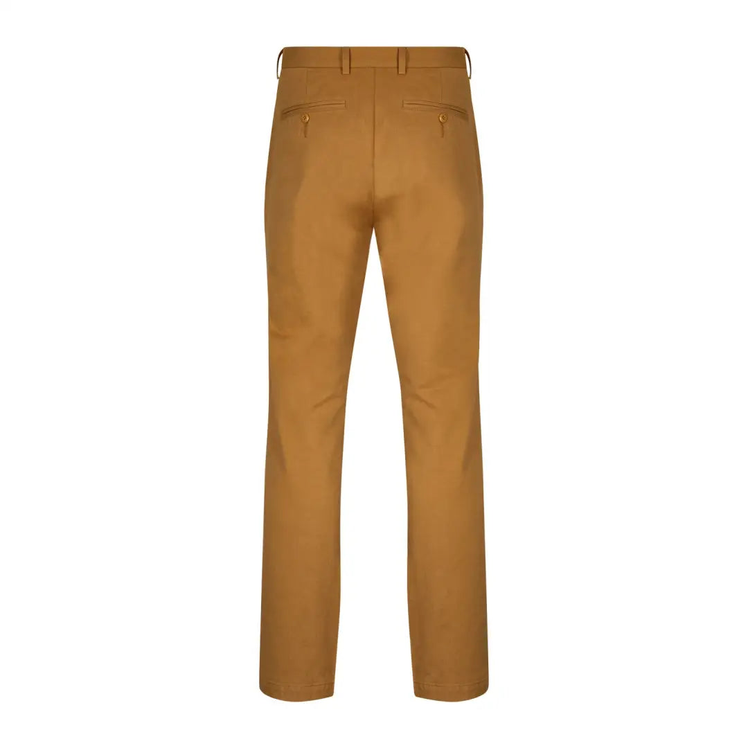 Khaki-colored New Forest Classic Chinos with back pockets for stylish forest clothing