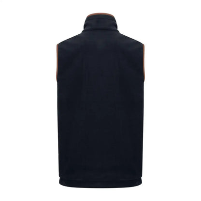 Black sleeveless fleece gilet with high collar from New Forest Heated Fleece Gilet collection