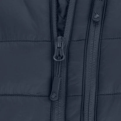 Zipper detail on the New Forest Heated Gilet for cozy warmth and style