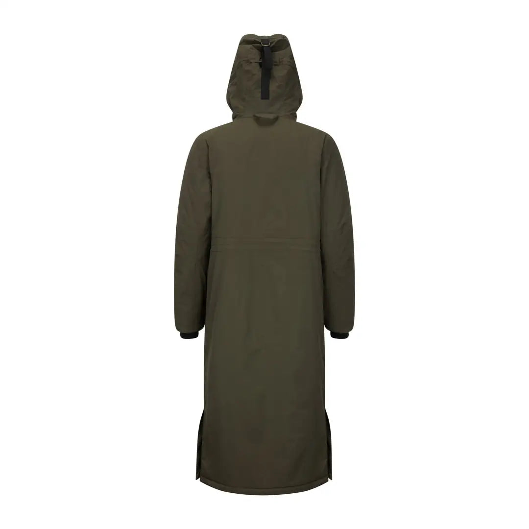 Long olive green hooded coat with zipper from New Forest Ladies Arctic Parka