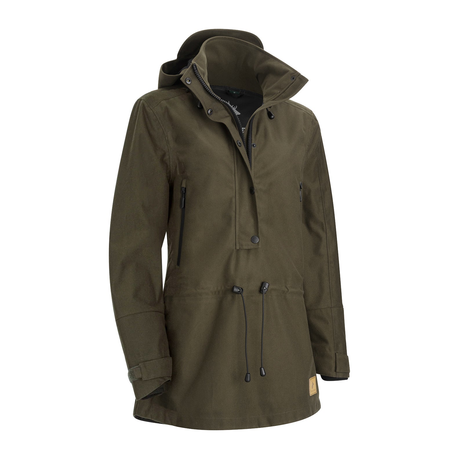 Olive green hooded anorak from New Forest perfect for your country sport smock looks