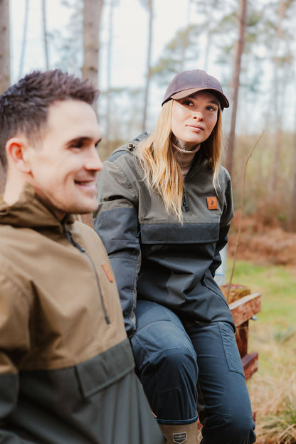 Two-tone outdoor jackets in the New Forest Ladies Nightjar Smock style