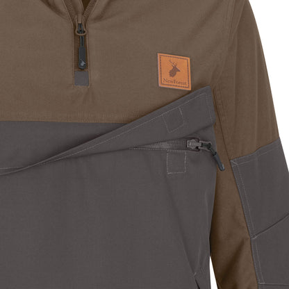 Brown and gray pullover jacket from the New Forest Ladies Nightjar Smock collection