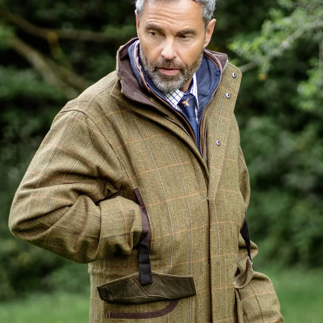 Tweed jacket with layered collar and pockets from New Forest Maverick Waterproof collection