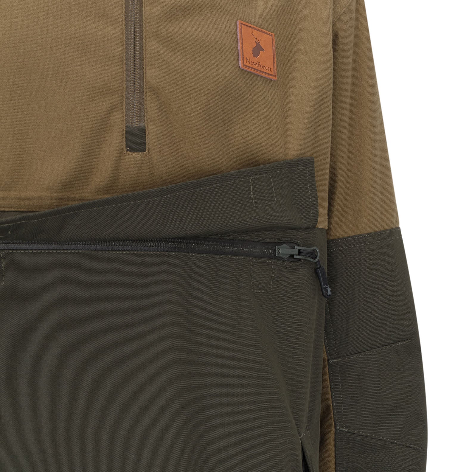 Two-tone outdoor jacket featuring the New Forest Nightjar Smock design