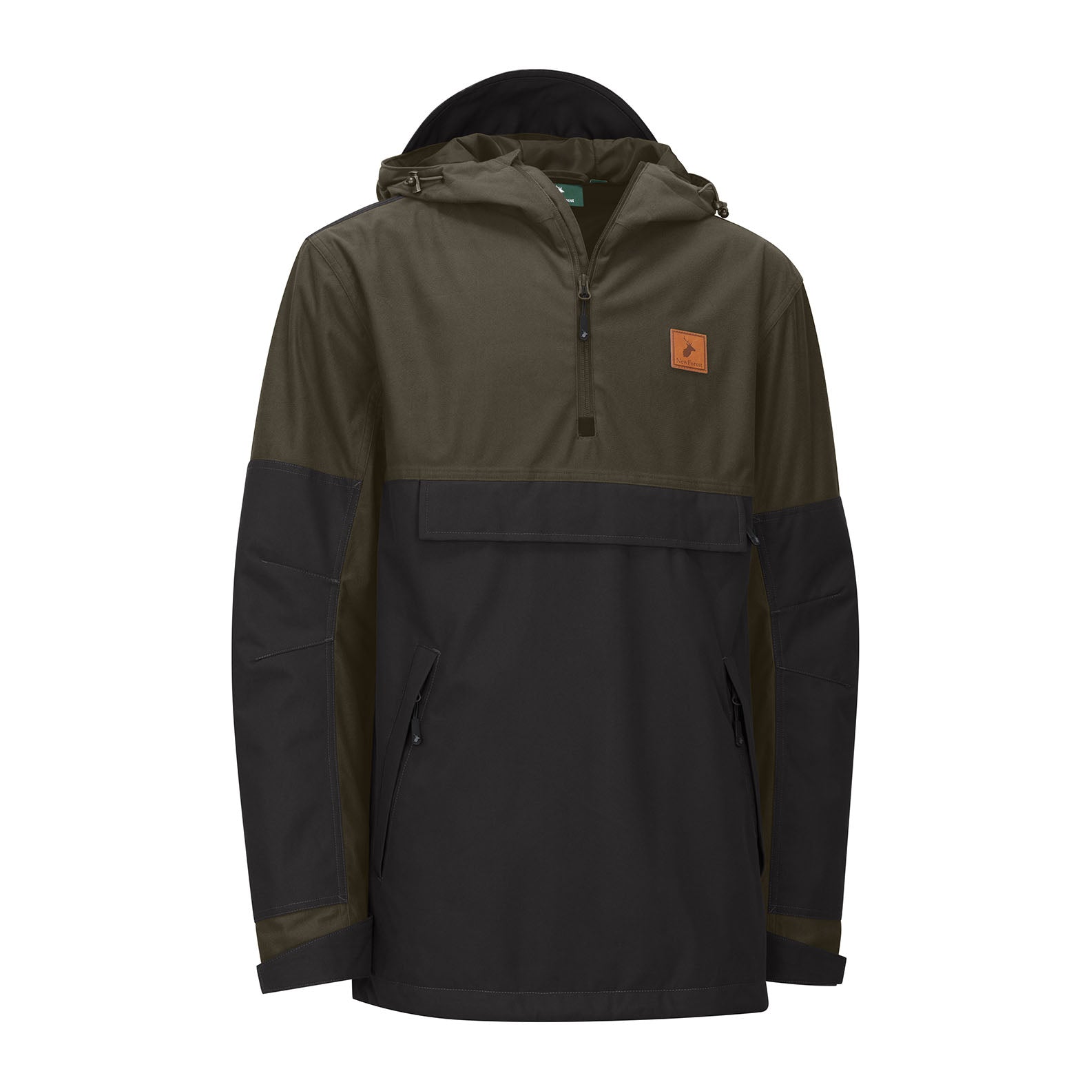 Two-tone hooded anorak jacket perfect for outdoor vibes in the Forest Nightjar Smock style