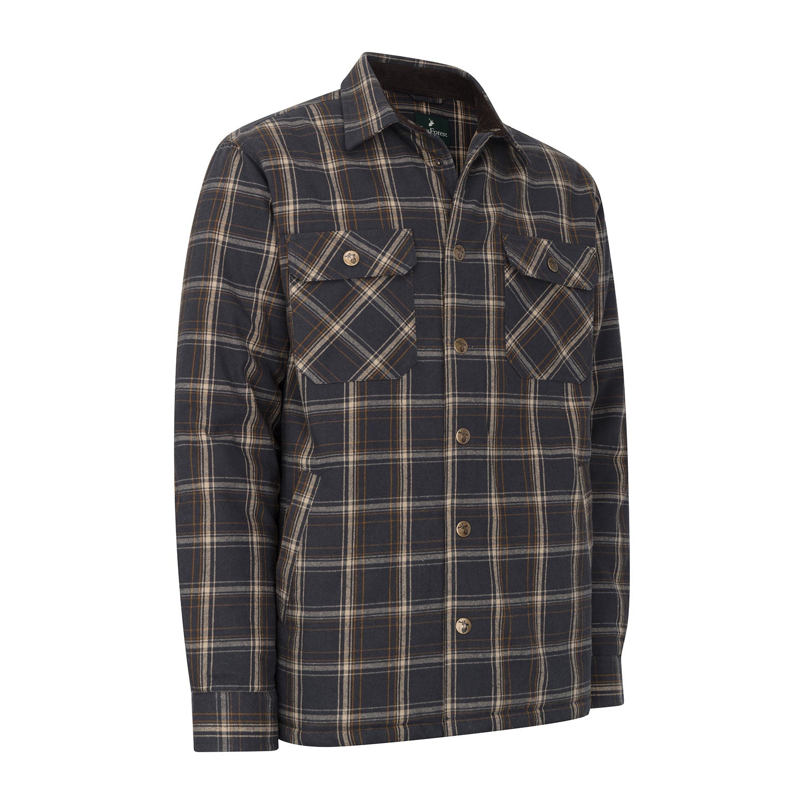 Plaid button-down shirt jacket for cozy country clothing and hunting adventures