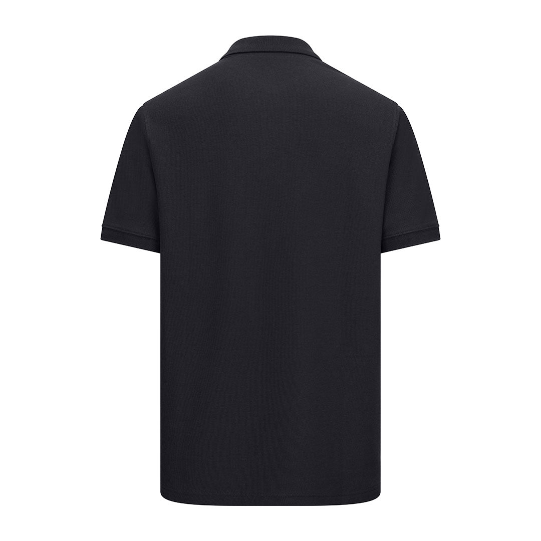 Black New Forest Pique Polo Shirt showcasing a stylish and versatile pique polo design