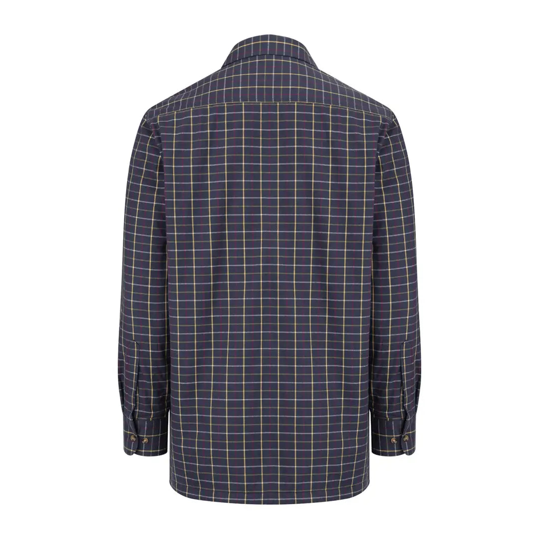 Plaid button-up New Forest Premium Fleece Lined Shirt with collar and long sleeves