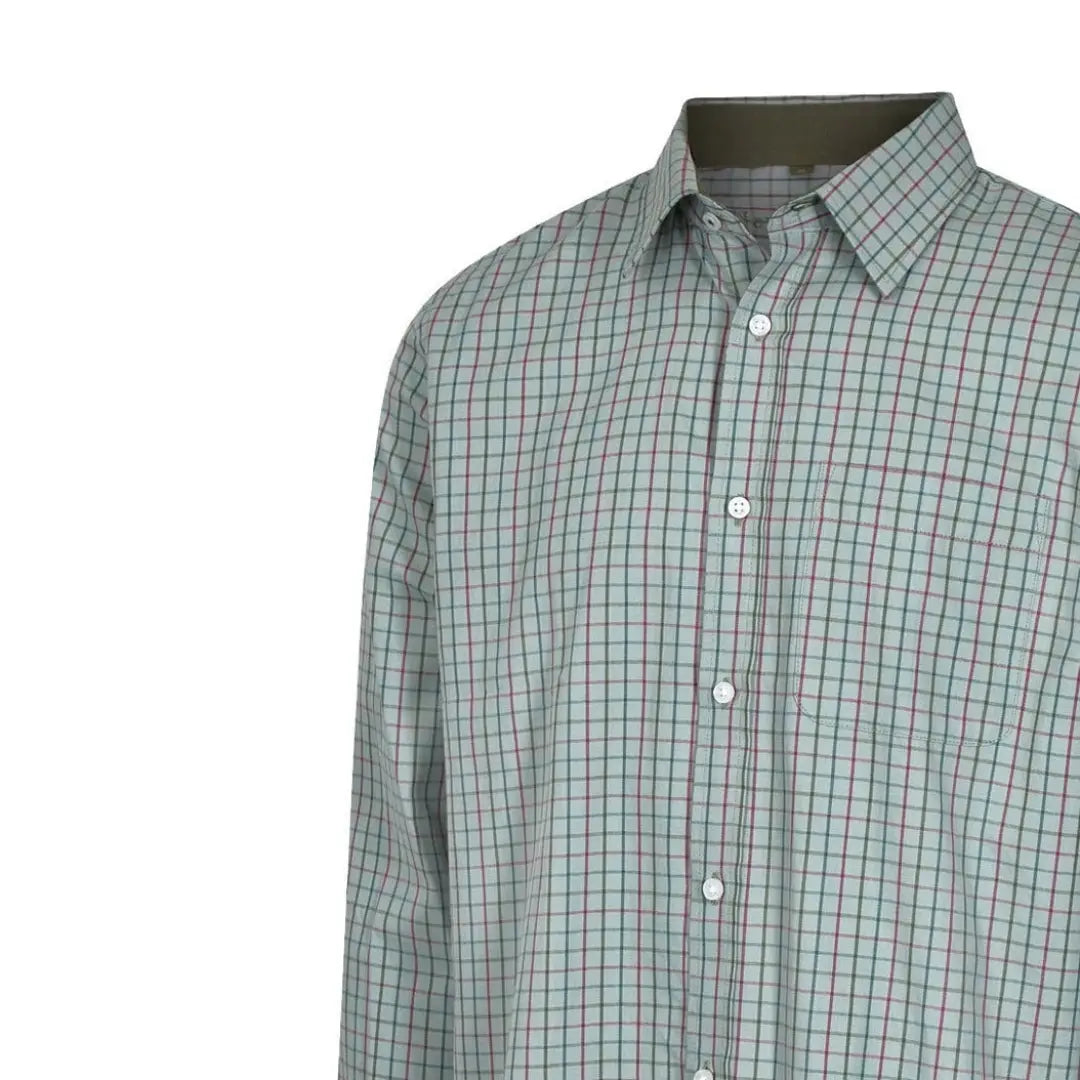 Checkered green and white Forest Premium Tattersall Shirt for stylish casual wear