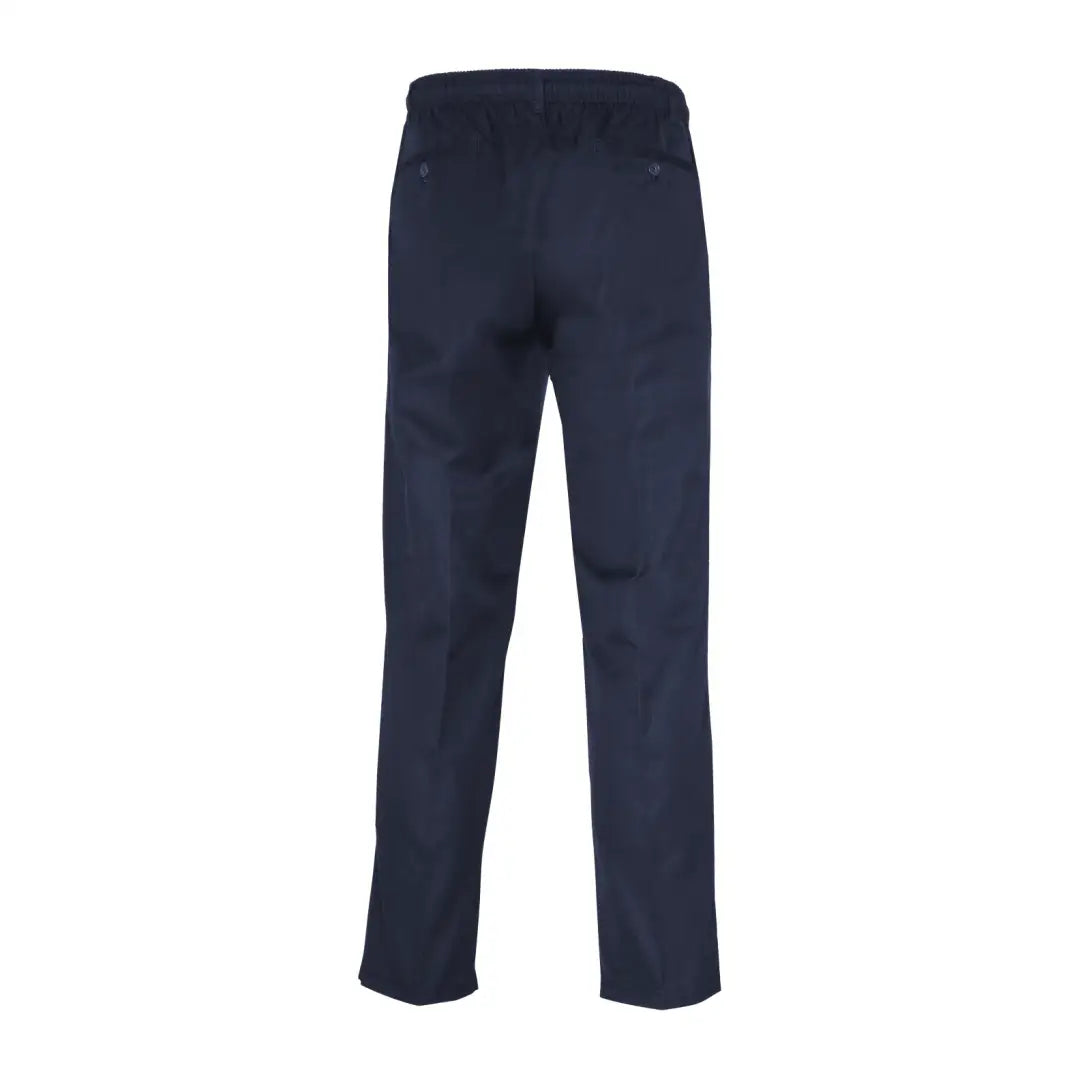 Navy blue New Forest Rugby Trousers with a straight leg and elasticated waist for comfort