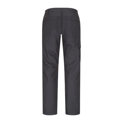 Dark gray cargo pants with side pockets, perfect for your Forest Trail Trousers adventure