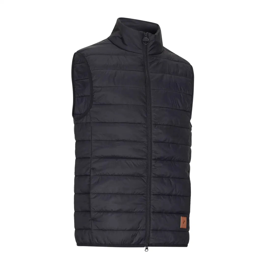 Stylish Black quilted puffer vest for your next Forest Trek Gilet adventure