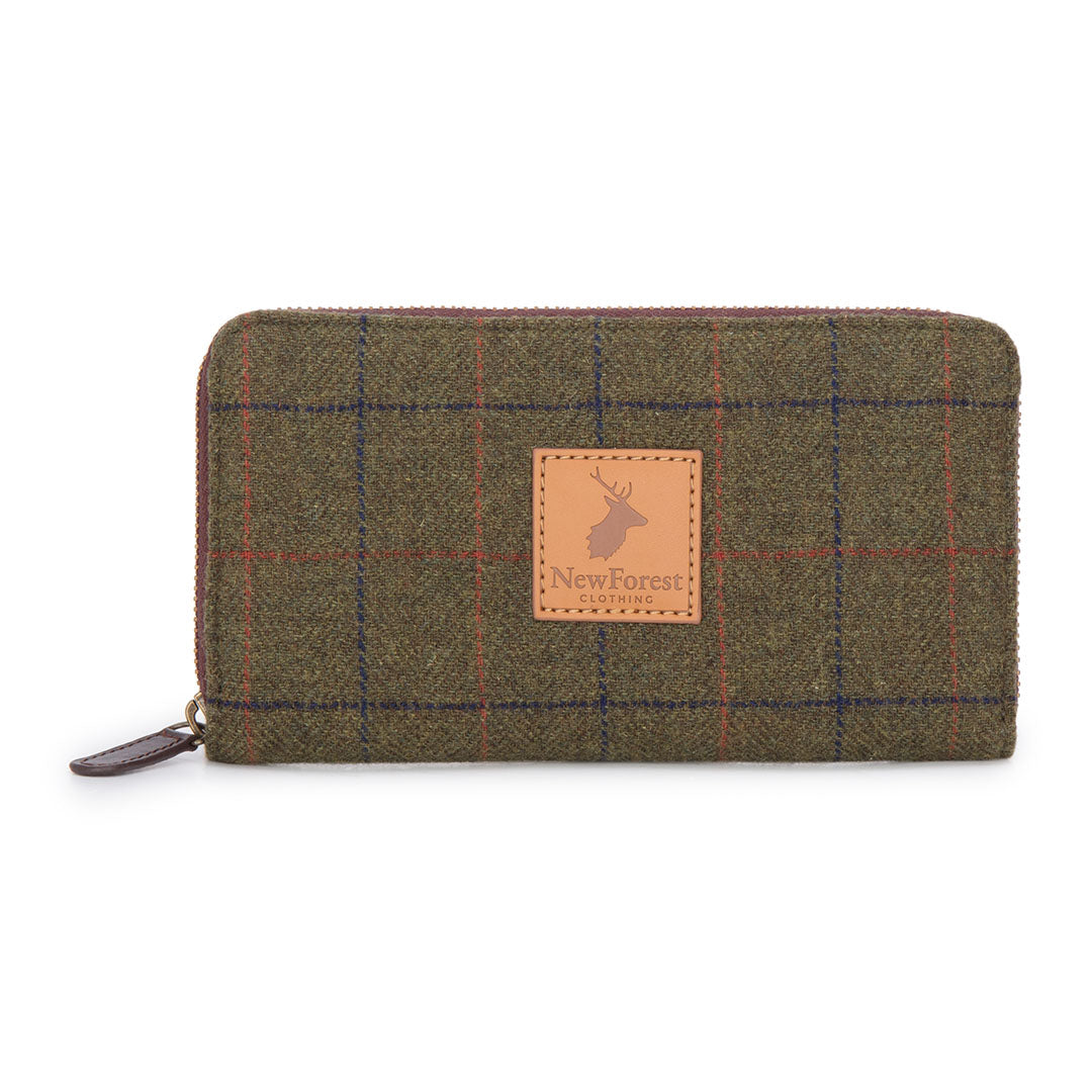 Tweed zip-around wallet from the stylish New Forest Tweed Purse collection