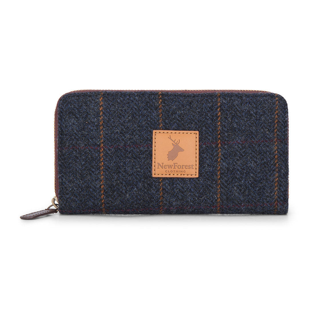 Tweed zip-around wallet from the stylish New Forest Tweed Purse collection