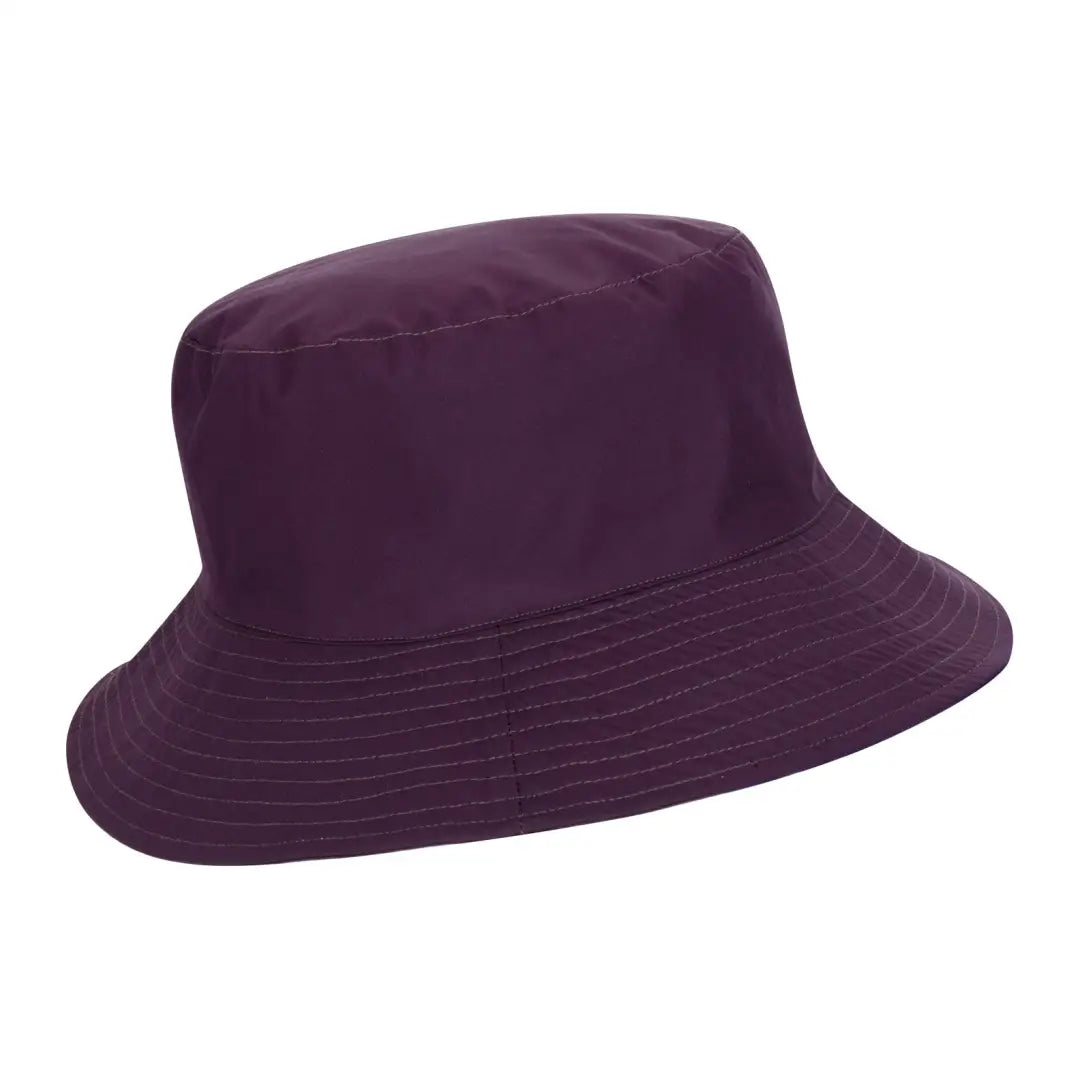 Purple Victoria Hat with wide brim, made of outer waterproof fabric for outdoor adventures