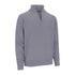 Gray zip neck jumper with ribbed cuffs and hem for cozy, stylish comfort